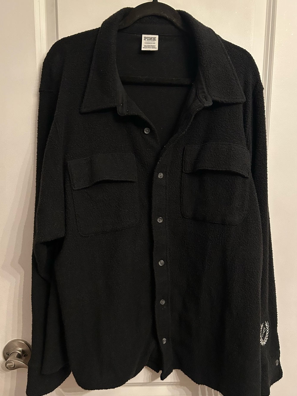Pink Fleece Shirt Jacket